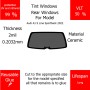 Per Audi A1 S Line Sportback 2022 Finestrini posteriori VLT 50 2mil Colla Riutilizzabile Durata Lungo UV e infrarossi 99