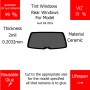 Per Audi R8 2018 Finestrini posteriori VLT 15 2mil Colla Riutilizzabile Durata Lungo UV e infrarossi 99