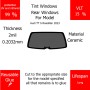 Per Audi TT S Roadster 2023 Finestrini posteriori VLT 15 2mil Colla Riutilizzabile Durata Lungo UV e infrarossi 99