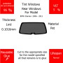 Per BMW 3Series i 2006 - 2011 Finestrini posteriori VLT 5 1mil Colla Riutilizzabile Durata Normale UV e infrarossi 95