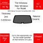 Per BMW 6Series Two-door Convertible 2004 - 2011 Finestrini posteriori VLT 70 2mil Colla Riutilizzabile Durata Lungo UV e infrarossi 99
