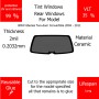 Per BMW 6Series Two-door Convertible 2004 - 2011 Finestrini posteriori VLT 35 2mil Colla Riutilizzabile Durata Lungo UV e infrarossi 99