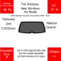 Per BMW 6Series Two-door Convertible 2004 - 2011 Finestrini posteriori VLT 20 2mil Colla Riutilizzabile Durata Lungo UV e infrarossi 99