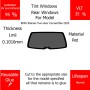 Per BMW 8Series Two-door Convertible 2020 Finestrini posteriori VLT 35 1mil Colla Riutilizzabile Durata Normale UV e infrarossi 95