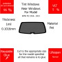 Per BMW M2 2016 - 2021 Finestrini posteriori VLT 5 1mil Colla Riutilizzabile Durata Normale UV e infrarossi 95