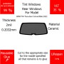 Per BMW M4 Two-door Convertible 2021 Finestrini posteriori VLT 35 2mil Colla Riutilizzabile Durata Lungo UV e infrarossi 99