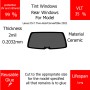 Per Lexus IS C Two-doorConvertible 2021 Finestrini posteriori VLT 35 2mil Colla Riutilizzabile Durata Lungo UV e infrarossi 99