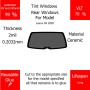 Per Lexus NX 2020 Finestrini posteriori VLT 70 2mil Colla Riutilizzabile Durata Lungo UV e infrarossi 99