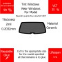 Per Maserati Levante Four-doorSUV 2017 Finestrini posteriori VLT 35 2mil Colla Riutilizzabile Durata Lungo UV e infrarossi 99