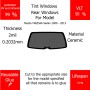 Per Mazda MAZDA6 Sedan 2009 - 2013 Finestrini posteriori VLT 50 2mil Colla Riutilizzabile Durata Lungo UV e infrarossi 99