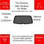 Per Mazda MAZDA6 Sedan 2014 - 2018 Finestrini posteriori VLT 35 2mil Colla Riutilizzabile Durata Lungo UV e infrarossi 99