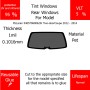 Per McLaren 540570600620r Two-doorCoupe 2012 - 2014 Finestrini posteriori VLT 5 1mil Colla Riutilizzabile Durata Normale UV e infrarossi 95