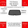 Per McLaren 540570600620r Two-doorCoupe 2012 - 2014 Finestrini posteriori VLT 70 2mil Colla Riutilizzabile Durata Lungo UV e infrarossi 99