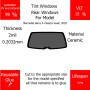Per Mercedes Benz A Class(A level) 2020 Finestrini posteriori VLT 15 2mil Colla Riutilizzabile Durata Lungo UV e infrarossi 99