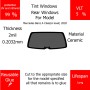 Per Mercedes Benz A Class(A level) 2020 Finestrini posteriori VLT 5 2mil Colla Riutilizzabile Durata Lungo UV e infrarossi 99