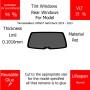 Per Mercedes Benz AMGGT Hatchback 2019 - 2023 Finestrini posteriori VLT 15 1mil Colla Riutilizzabile Durata Normale UV e infrarossi 95