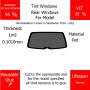 Per Mercedes Benz C-Class C-ClassSedan 2016 - 2021 Finestrini posteriori VLT 20 1mil Colla Riutilizzabile Durata Normale UV e infrarossi 95