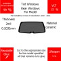 Per Mercedes Benz C-Class C-ClassSedan 2016 - 2021 Finestrini posteriori VLT 15 2mil Colla Riutilizzabile Durata Lungo UV e infrarossi 99