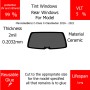Per Mercedes Benz C-Class C-ClassSedan 2016 - 2021 Finestrini posteriori VLT 5 2mil Colla Riutilizzabile Durata Lungo UV e infrarossi 99