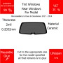 Per Mercedes Benz E-Class E-ClassSedan 2017 - 2018 Finestrini posteriori VLT 35 2mil Colla Riutilizzabile Durata Lungo UV e infrarossi 99