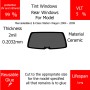 Per Mercedes Benz E-Class Station Wagon 2004 - 2009 Finestrini posteriori VLT 5 2mil Colla Riutilizzabile Durata Lungo UV e infrarossi 99