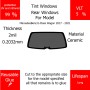 Per Mercedes Benz E-Class Wagon 2017 - 2021 Finestrini posteriori VLT 5 2mil Colla Riutilizzabile Durata Lungo UV e infrarossi 99