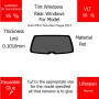 Per Scion FR-S Two-door Coupe 2013 Finestrini posteriori VLT 50 1mil Colla Riutilizzabile Durata Normale UV e infrarossi 95
