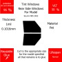 Per Skyrim ME5 2022 Finestrini laterali posteriori VLT 50 1mil Colla Riutilizzabile Durata Normale UV e infrarossi 95
