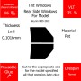 Per Skyrim ME5 2022 Finestrini laterali posteriori VLT 35 1mil Colla Riutilizzabile Durata Normale UV e infrarossi 95