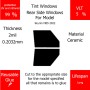 Per Skyrim ME5 2022 Finestrini laterali posteriori VLT 5 2mil Colla Riutilizzabile Durata Lungo UV e infrarossi 99