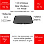 Per Subaru Impreza Hatchback 2008 - 2011 Finestrini posteriori VLT 50 2mil Colla Riutilizzabile Durata Lungo UV e infrarossi 99