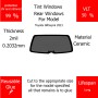 For Toyota GRSupra 2021 Rear windows VLT 50 2mil Glue Reusable Lifespan Long UV-Infrared 99