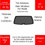 For Toyota RAV4 2019 Rear windows VLT 70 2mil Glue Reusable Lifespan Long UV-Infrared 99