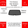 Per Toyota Yaris Two-door Hatchback 2012 - 2017 Finestrini posteriori VLT 70 2mil Colla Riutilizzabile Durata Lungo UV e infrarossi 99
