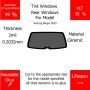 Per WuLing Bingo 2023 Finestrini posteriori VLT 50 2mil Colla Riutilizzabile Durata Lungo UV e infrarossi 99
